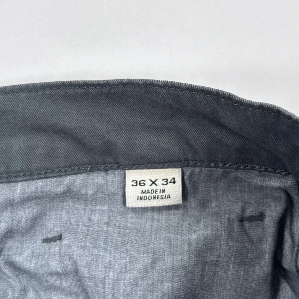 Flint and Tinder 365 Pant Mens 36 Gray Straight Fit Chino Workwear Aesthetic
